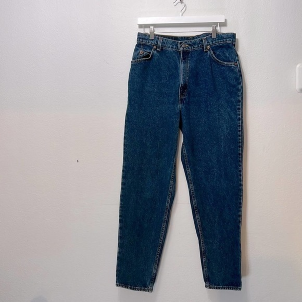 Levi’s vintage orange tag dark‎ wash tapered fit/tapered leg size regular 16